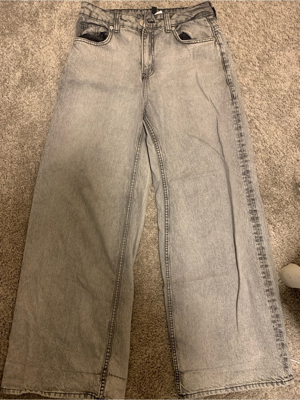 H&M Baggy Light Grey Jeans